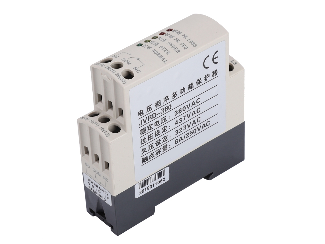 Relé de protección de secuencia de fases JVRD-380, dispositivo de control y monitorización de voltaje de 380 VCA