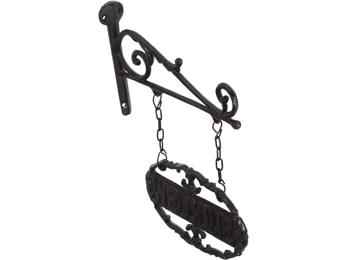Letrero Rústico De Hierro Forjado Para Colgar – Decoración De Pared Exterior Para Puerta...