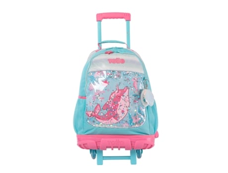 Mochila Infantil Con Ruedas Grande Pink Ocean