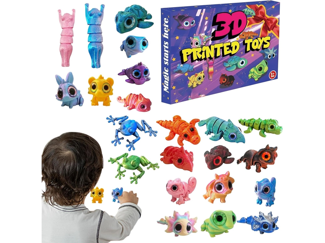 Calendário De Brinquedos De Animais: 24 Dias Com Pingentes Em Formato De, Contagem Regressiva Para O Advento