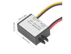 Convertidor reductor de CC a CC de 24 V, 36 V, 48 V a 12 V, 2 A, 24 W, alto rendimiento, resistente al agua IP67.