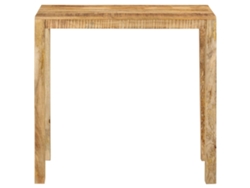 Mesa Alta De Bar Madera Maciza De Mango 112x55x108 Cm