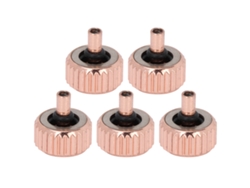 5 piezas de accesorios profesionales para reparación de relojes Corona Rose Gold de 4,5 mm