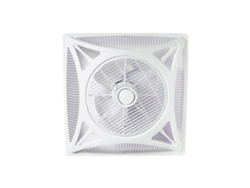 Ventilador de Empotrar Panel Blanco 3 Palas --K 59 8X59 8Cm FERRIMEX
