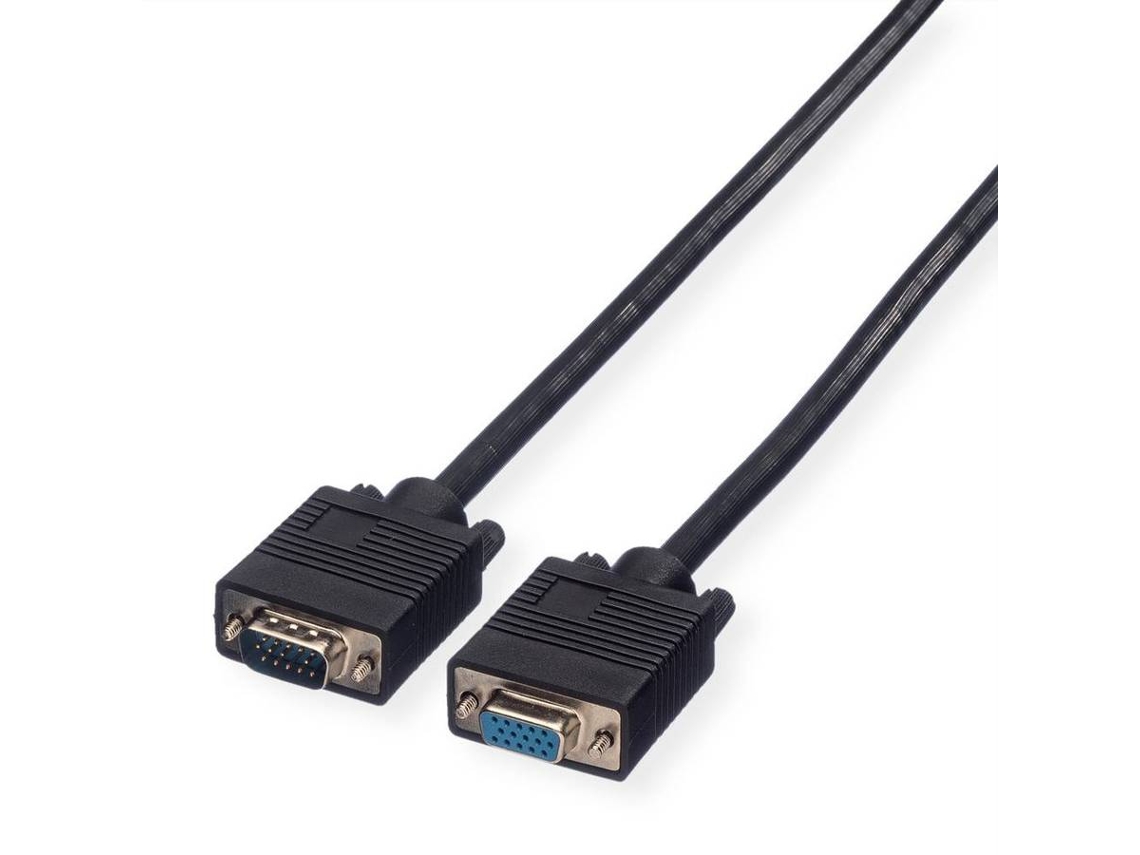 Cable ROLINE (VGA - 20m - Negro)