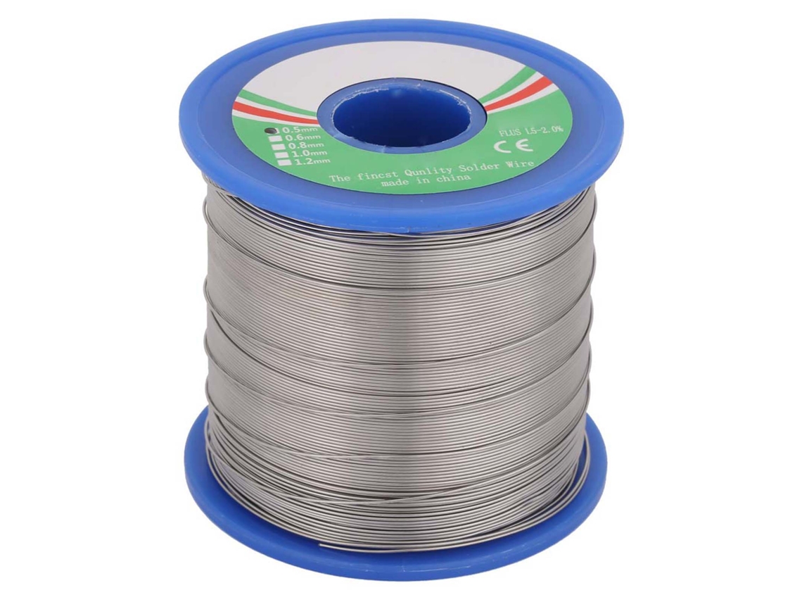 1 Pieza Rollo De Hilio De Soldadura De Estaño 40% 0.5mm Para Hierro Eléctrico Productos Electrónicos