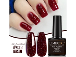 Gel de color para uñas, ideal para manicuras, gel funcional. Esmalte de uñas en gel con acabado nacarado y brillante en el tapón del frasco.