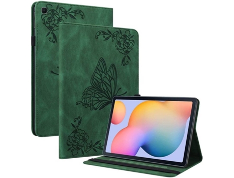 Carcasa Tablet Samsung Galaxy Tab S6 Lite 10.4 2020 SM-P610/P615 HFS-HOUSE Mariposa Verde