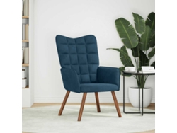 Sillón - Sillón de terciopelo azul HARLANV1