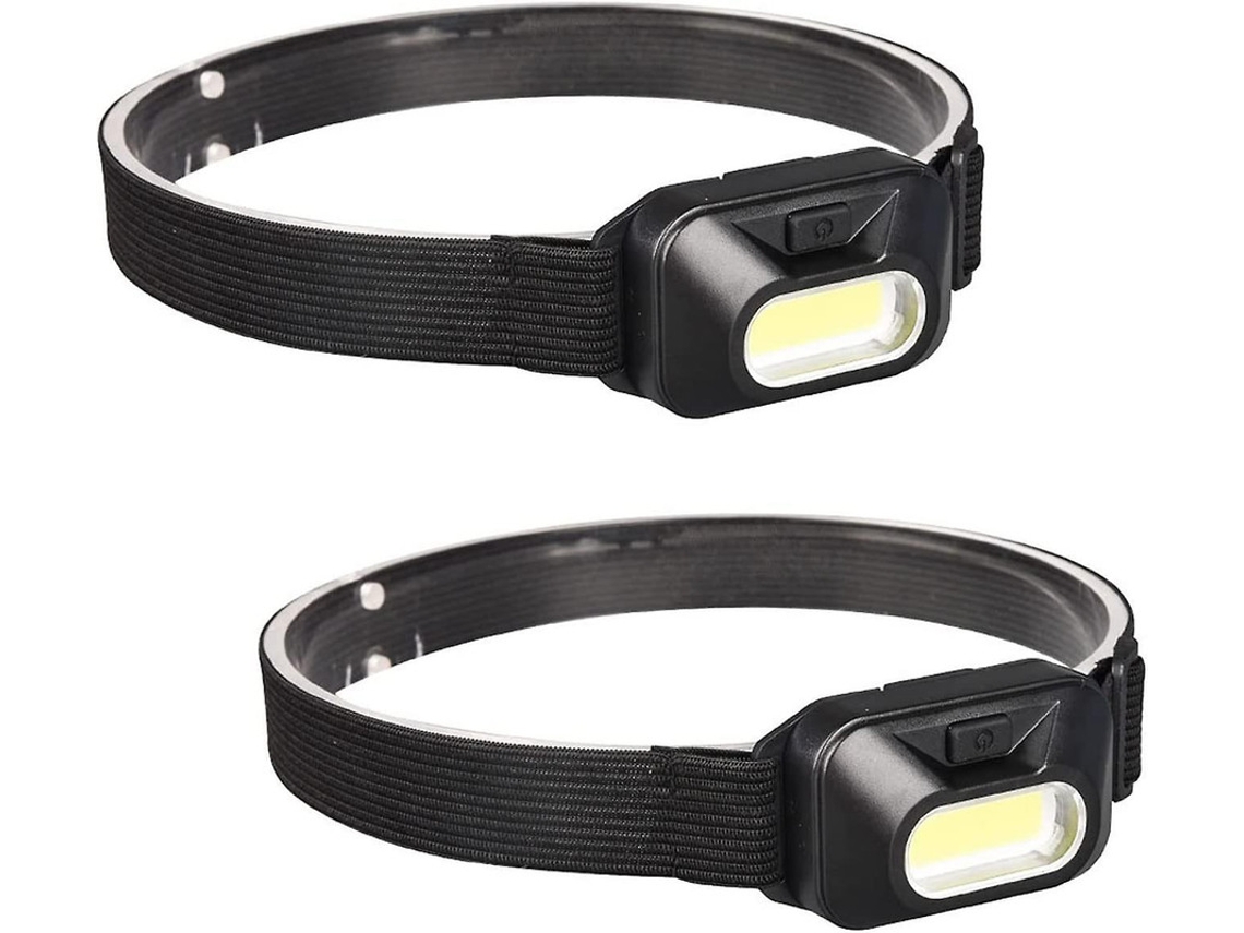 Linterna frontal LED potente, impermeable y ligera con 3 modos de luz, ideal para acampar y uso diario Yizhood (negra)