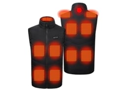 Tengoo Hv-11s Colete Térmico Unissex 11 Áreas Aquecimento 3 Níveis Usb Inverno Esqui Camping