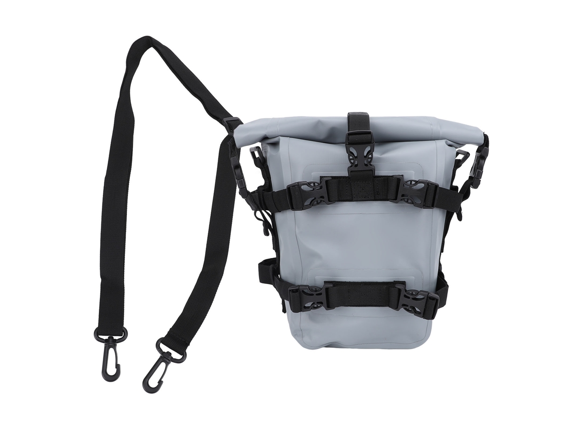 Vlrla-bolsa De Parachoques Para Moto Resistente Al Agua Capacidad Grande Antideslizante Pvc Bolsa Lateral Para Moto De Tierra Y Calle Gris