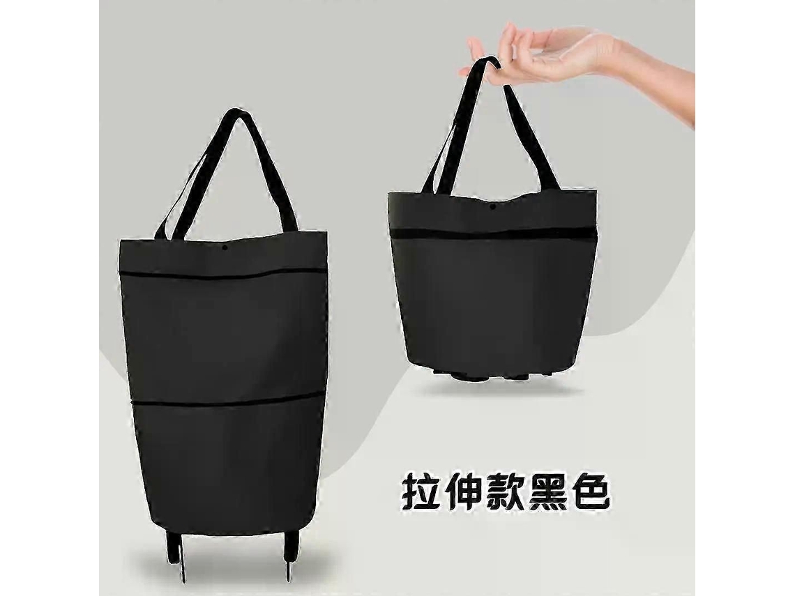 Bolsa de compras plegable, carrito con ruedas, organizador de verduras, portátil. GOKOCO