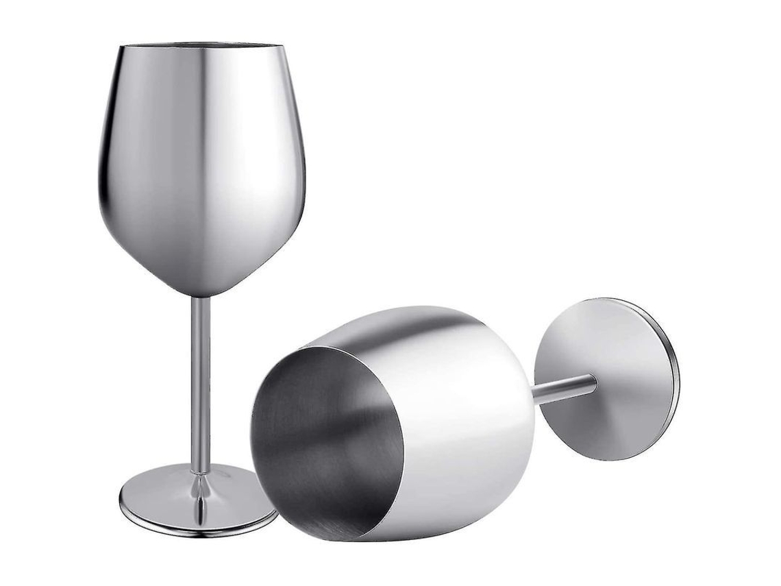 Copa De Vino, 2 Copas De Cóctel De Acero Inoxidable 304, 500 Ml, Resistentes A Roturas
