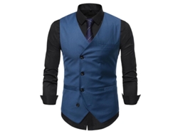 2026-chaleco De Cuello En V Para Hombre Mystdiy Talla S A 2xl Poliéster-algodón Otoño Casual