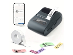 Mini Impresora De Etiquetas Portátil Bluetooth, Compatible Con Generadores De Códigos De Barras Y Dispositivos Móviles.