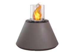 Chimenea de bioetanol Stromboli Tortora, brasero de suelo para uso interior y exterior, diámetro 60 x altura 56