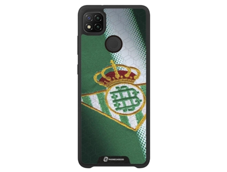 Funda Móvil Global Oficial Real Betis Fc para Xiaomi Redmi 9C Global PHONECASES3D Piel Sintética Negro
