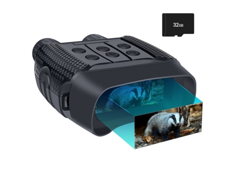 Binoculares de visión nocturna Gafas de visión nocturna digitales HD para cazar Negro-Negro YIZHOOD