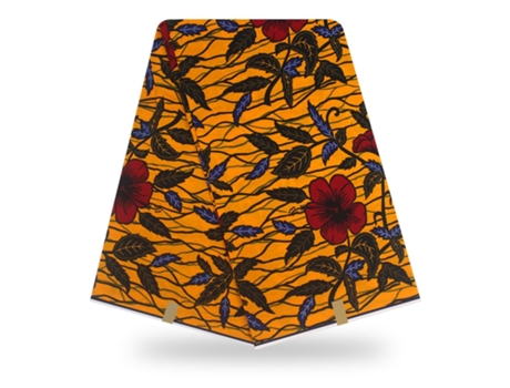 Vestidos De Tela De Algodón De Cera Real Con Garantía Africana (Q - 110 Cm - 6 Yardas)