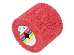 Rueda de pulido de nailon para accesorios de máquina (120 x 100 mm), color rojo