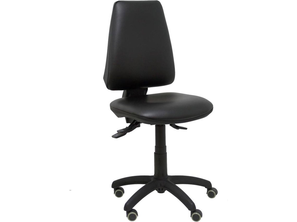 Silla Operativa PYC Elche S  Negro (Brazos Fijos - Similpiel)