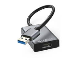 Adaptador convertidor USB 3.0/2.0 a HDMI 1080p compatible con Windows XP a 11. Ideal para PC, HDTV y proyector. Bestvite