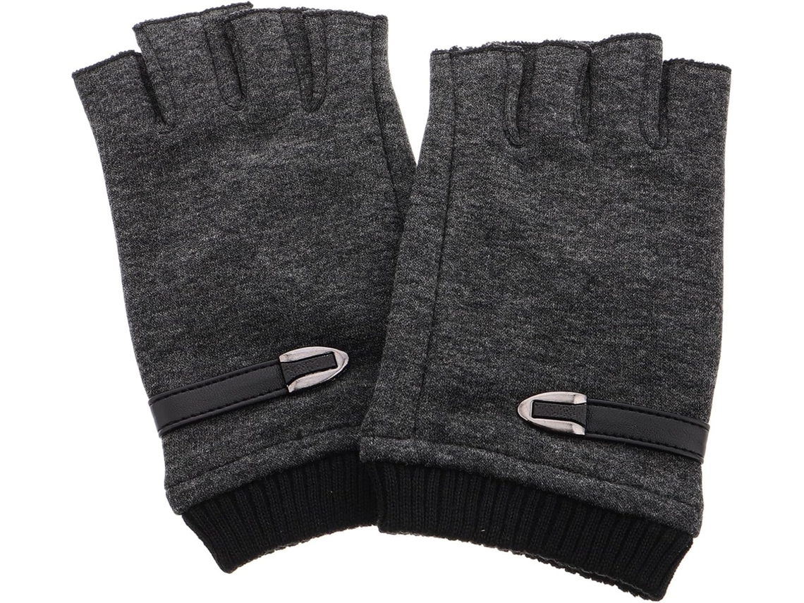 Guantes térmicos sin dedos para hombre, ideales para ciclismo y actividades al aire libre.