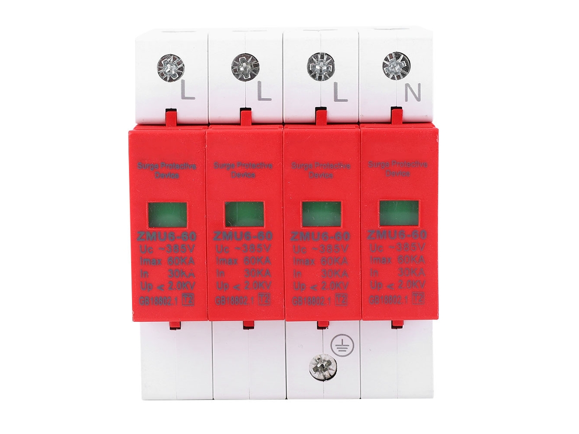 Protetor de sobrecarga Veloriskku-4p 10ka, desconector elétrico anti-raios para residências, retardante de chamas