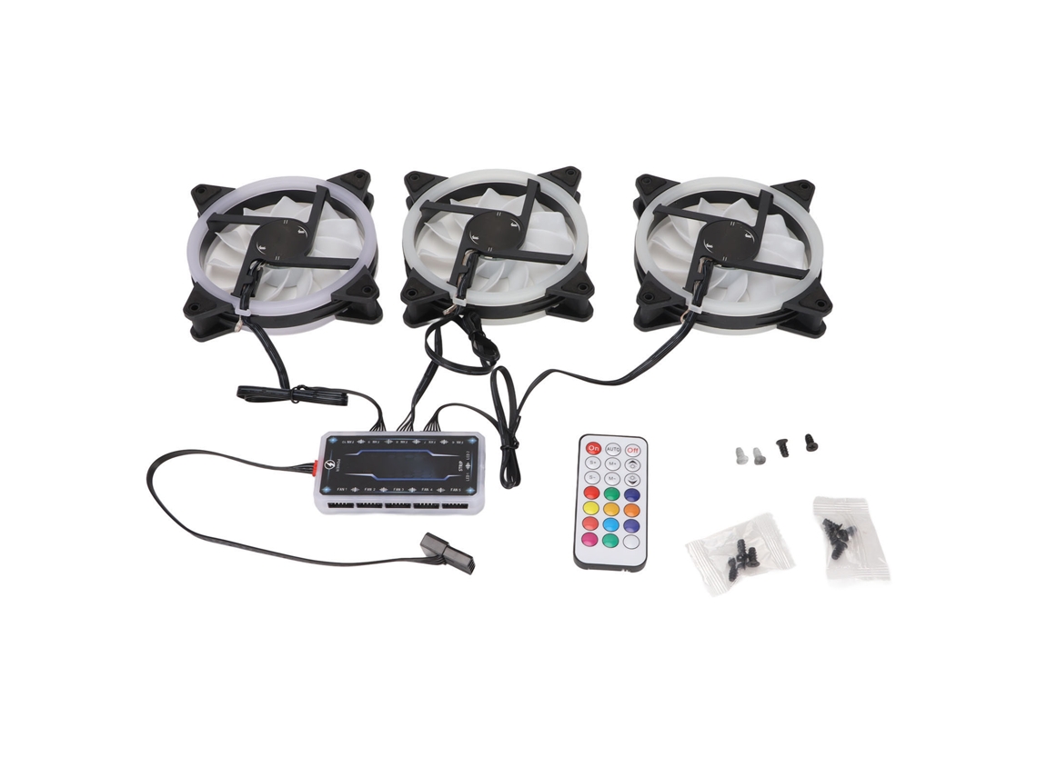 Ventilador De Cpu Con 11 Aspas Rgb Silencioso Antichoque Con Fuerte Disipación De Calor 12v