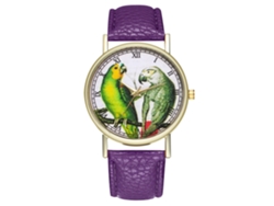 Reloj De Pulsera Unisex De Cuarzo, Estilo Casual, Clásico, Moderno, Ideal Para Regalar, Color Morado.