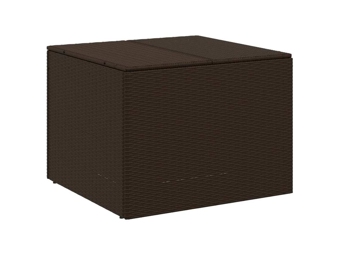 Caja de almacenamiento de jardín 291l Pata de mimbre Marrón EXCLUSIVA MAISON
