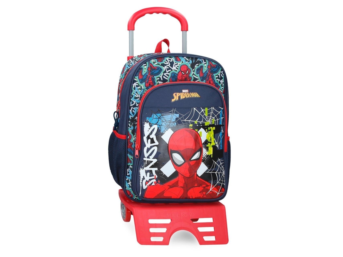 Mochila escolar con ruedas MARVEL Graffiti Spiderman (30x40x13cm)