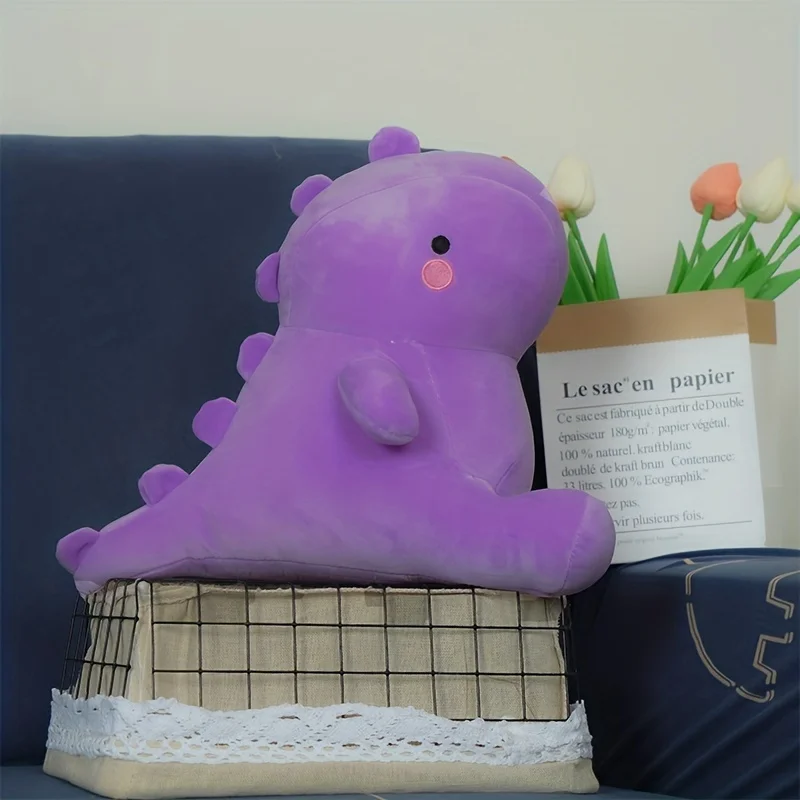 (morado, 25 Cm) Peluche De Dinosaurio, Muñeco De Peluche De Dinosaurio Suave Y Adorable