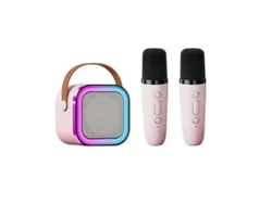 (rosa + 2 Micrófonos) Altavoz Bluetooth De Alta Gama