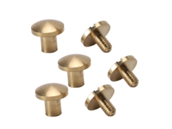 Kit De 50 Remaches De Latón (8 Mm) Para Bricolaje, Ideales Para Cuero, Bolsos, Ropa Y Decoración.