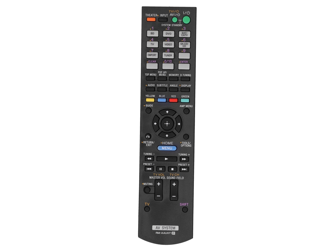 Mando A Distancia Para Sistemas Av Sony Rm-aau071, Ht-ct350, Ht-sf470 Y Str-dh510.