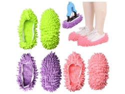 2026-6pcs Zapatos De Limpieza De Microfibra, Zapatillas Mopa Anti-deslizantes Para Pisos, Multifuncionales