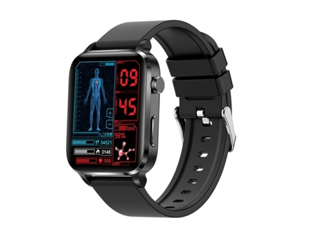 F100 Smartwatch Monitor de sueño, presión arterial y frecuencia cardíaca para Android y Iphone Negro VEANXIN