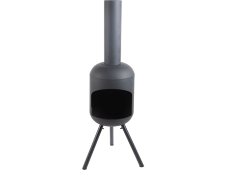 Chimenea de jardín REDFIRE con parrilla BBQ Fuego grande negra
