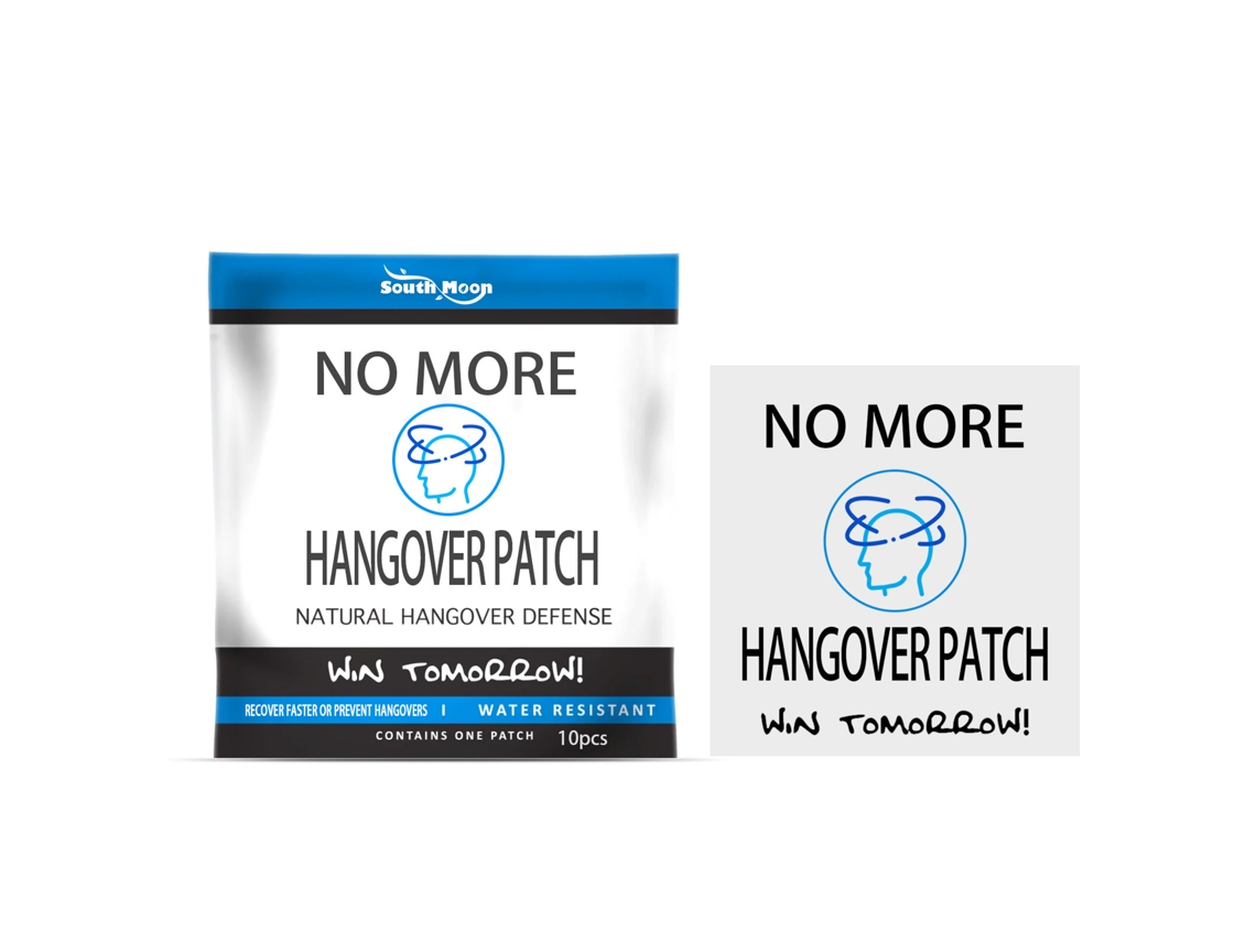 Parche South Moon para aliviar la migraña, protección hepática, ideal para después de las fiestas.
