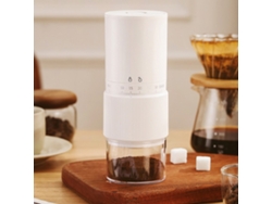 Molinillo de café eléctrico con núcleos de cerámica y ajuste externo Chrui (blanco)