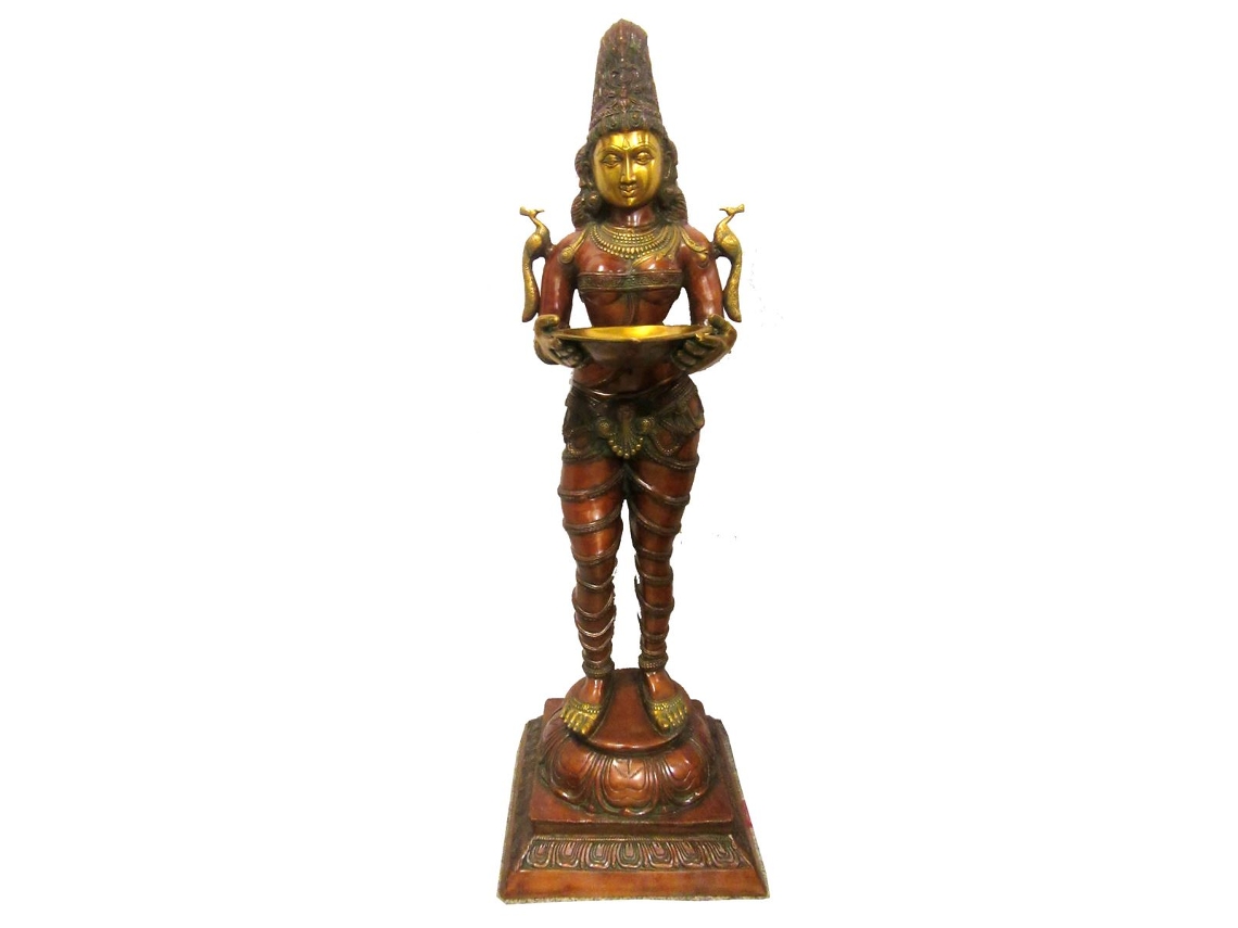 Figura Deeplaxmi De Pie Figuras Bronce Colección Oriental Signes Grimalt BY SIGRIS
