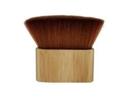 Cepillo suave para desempolvar el cuello, con mango de madera, ideal para barberos y peluqueros.