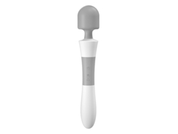 Vibrador de masaje de silicona con 10 frecuencias 5 velocidades para mujeres (gris) YIZHOOD