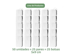 (182 Piezas, 50 Piezas, 5x9cm) Almohadillas De Electrodos De Gel, Pegatinas Para Estimulador Muscular Ems De Pulso Adelgazante