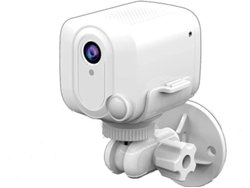 Mini cámara espía inalámbrica con aplicación WiFi para monitor de bebé, visión nocturna en tiempo real y detección de movimiento, para exteriores (blanca) Bestvite