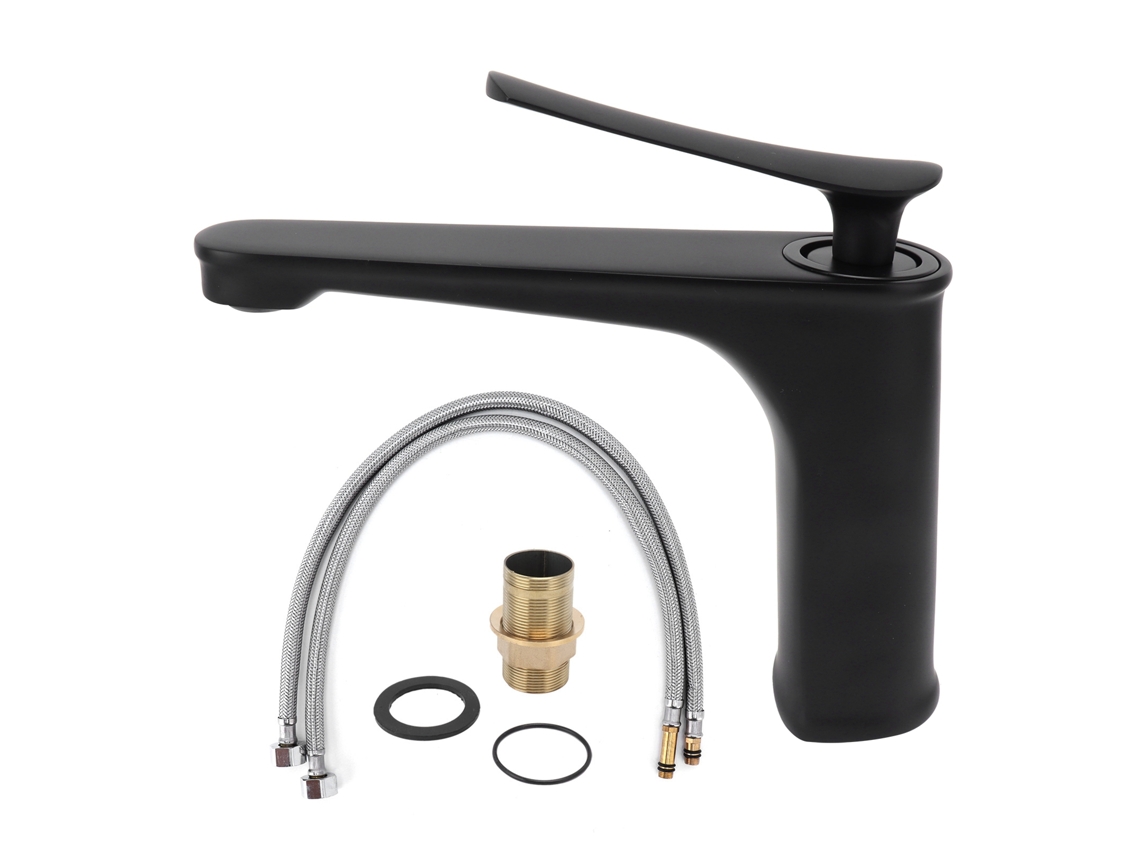 Grifo De Baño Monomando Para Lavabo, Grifo Combinado De Agua Fría Y Caliente, Diseño Nórdico, Material De Cobre.
