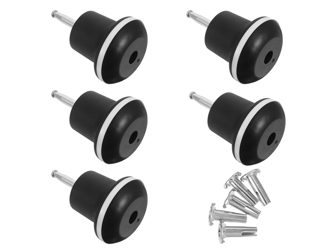 Juego De 5 Patas Para Sillas, Almohadillas Antideslizantes De 8x36 Mm, Puntas De Repuesto, Compatibles Con Alfombras.