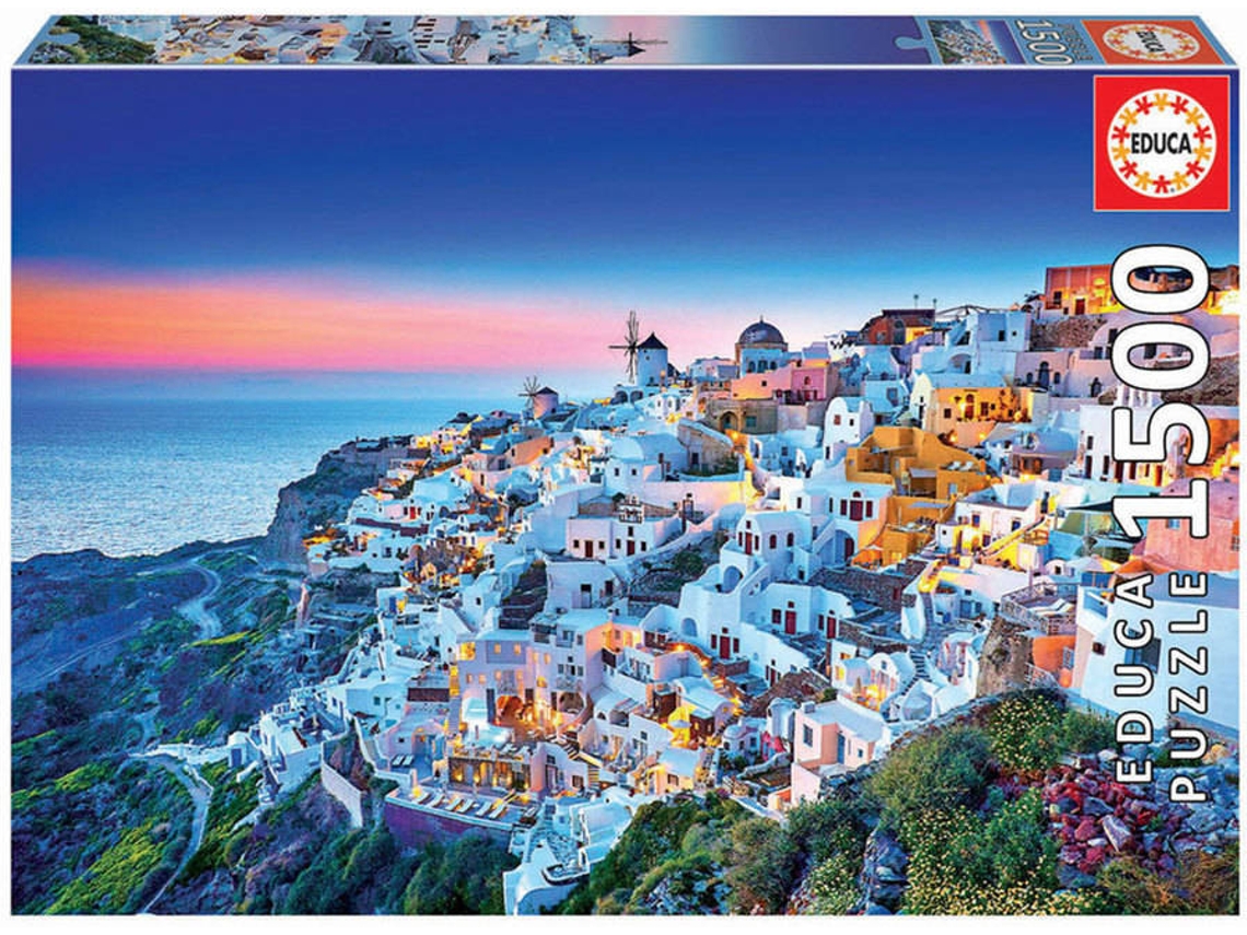 Puzzle EDUCA 1500 Santorini (Edad Mínima: 12 Años - 1500 Piezas)
